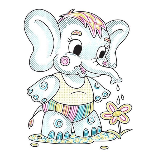 Дитяча книжка-розмальовка "У квітнику" 1806009, 12 сторінок