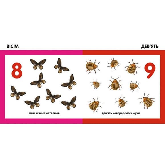 Детская смарт-книжка "Считаем насекомых" 944010, 24 страницы