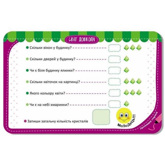 Дитячі розвивальні картки "Світ довкола" 1664001, 20 карток