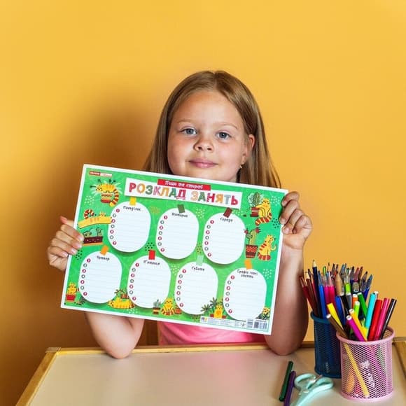 Дитячий розклад уроків "Котики" 10104271 А4