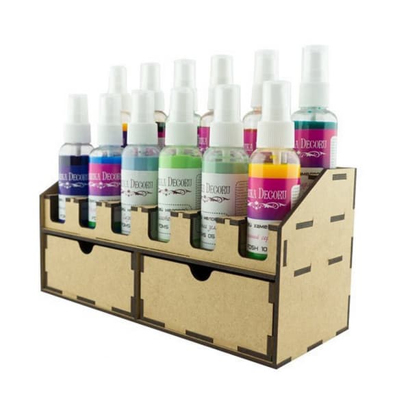 Настольный органайзер для спреев и художественных красок в баночках FDPO-262