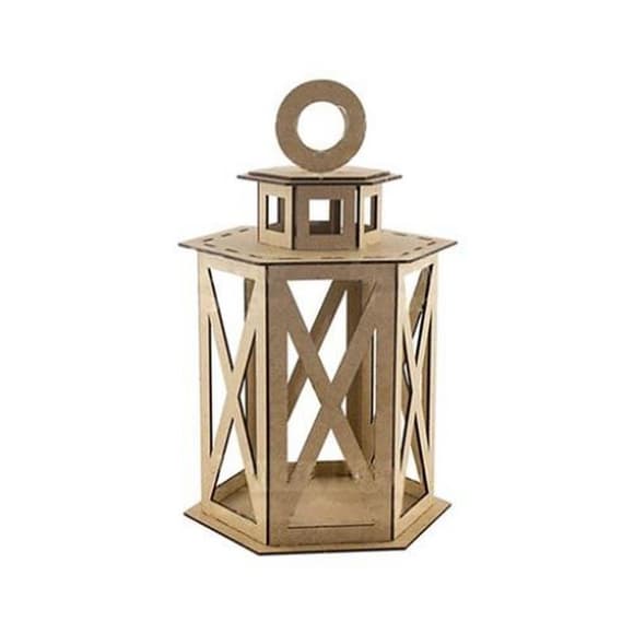 Заготовка для декорирования "Фонарик 6-гранный" FDPO-081-MDF