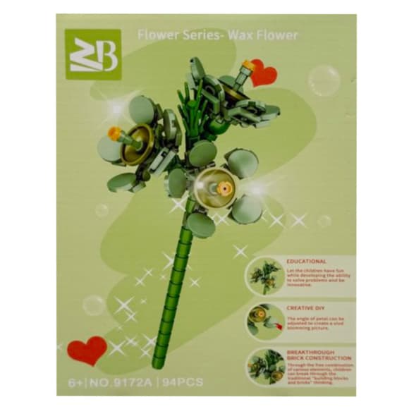 Ко нструктор детский "Wax flower" 9119A-9172A 94 детали