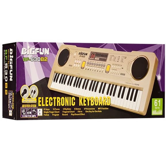Детское пианино-синтезатор BF-630B2 USB, MP3 61 клавиша, микрофон