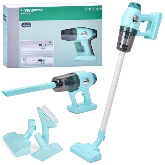 Детская бытовая техника "Пылесос" A1011-2 меняются насадки, звук, свет