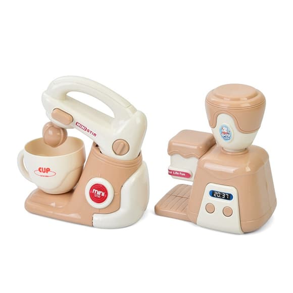 Детская бытовая техника "Миксер-Кофемашина" E05 механический вращающийся венчик 