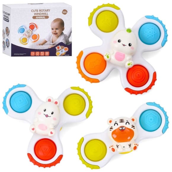 Дитячий розвиваючий "Спінер" B20A, м'які кнопки, присоска