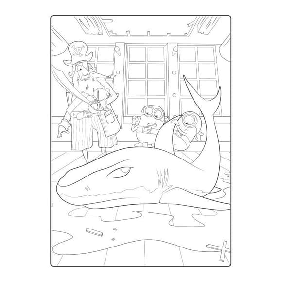 Розмальовка Посіпаки "Посіпаки-пірати" 1433003 з наліпками