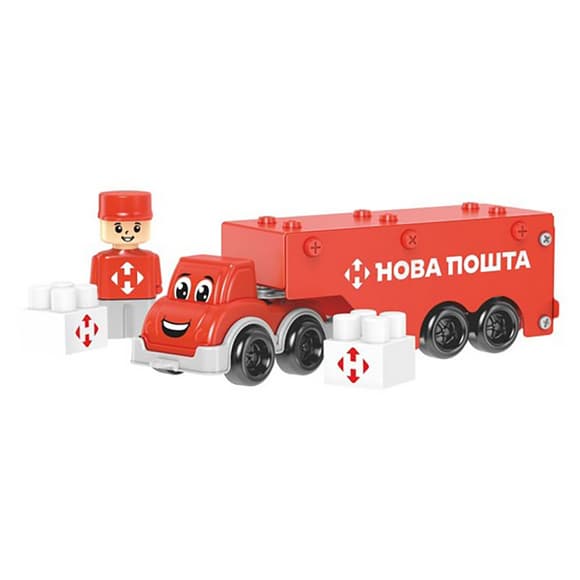 Дитячий металевий конструктор "Нова Пошта" 1416TXK, 135 деталей