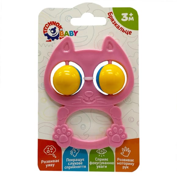 Дитяче брязкальце "Котик" 9338TXK-11 рожевий