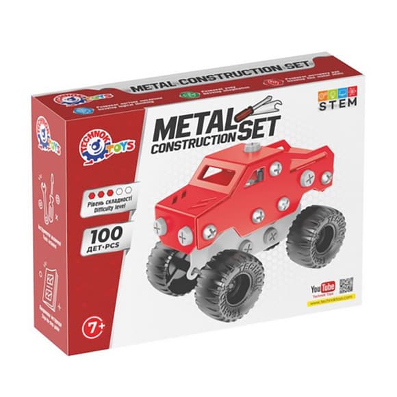 Детский металлический конструктор 1317TXK 100 деталей