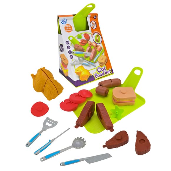 Дитячий набір продуктів "Фаст-фуд" LT8801-8D, овочі, прибори   