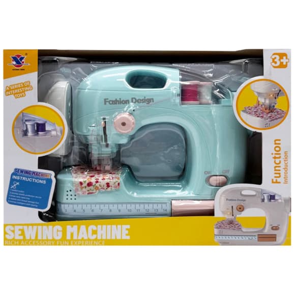 Детская бытовая техника "Швейная машинка" XS-25055(Turquoise) световые и звуковые эффекты