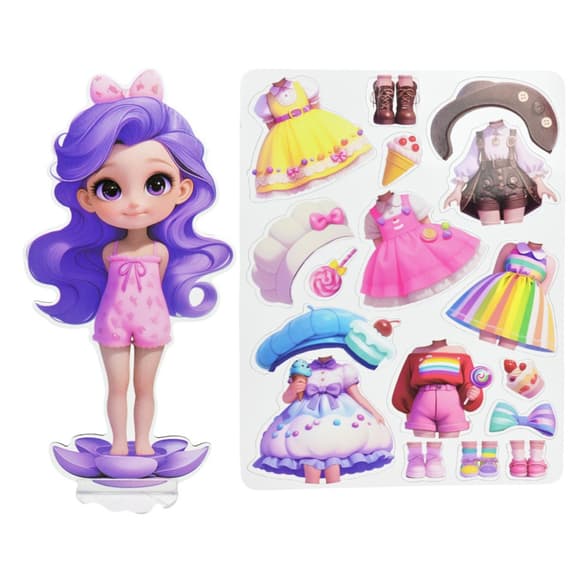 Детский набор для творчества "Магнитный гардероб" 8886-1 одежда и аксессуары