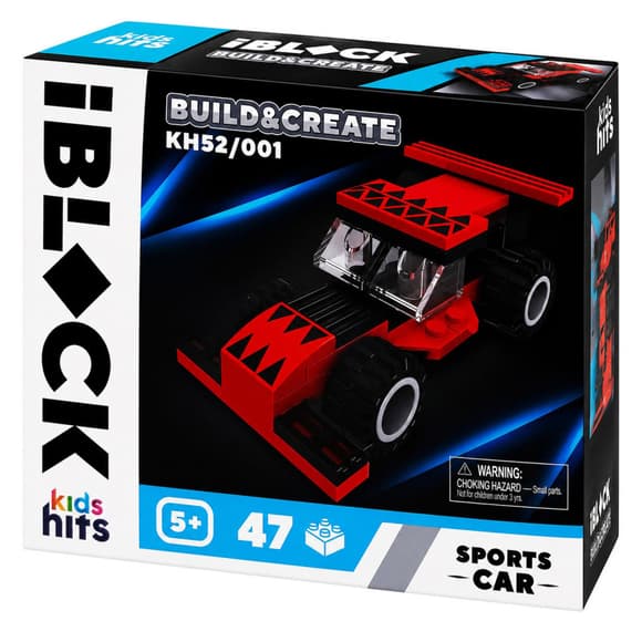 Дитячий конструктор IBLOCK JUNIOR KH52/001(Red) 47 деталей
