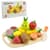 Дитяча дерев’яна іграшка "Фрукти" C9414 фрукти на магнітах, дощечка