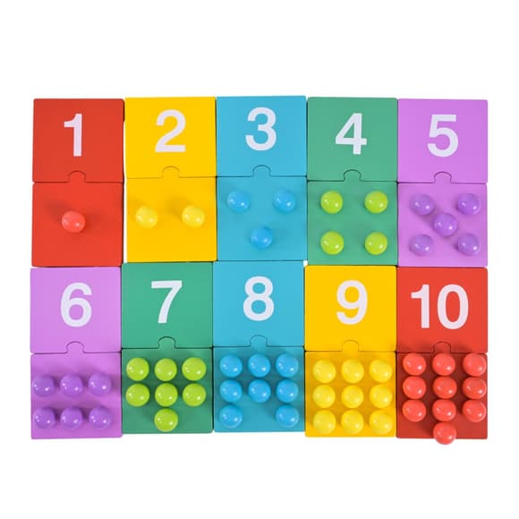 Дитяча дерев’яна іграшка "Цифри" C9412 пазли цифри, бусини