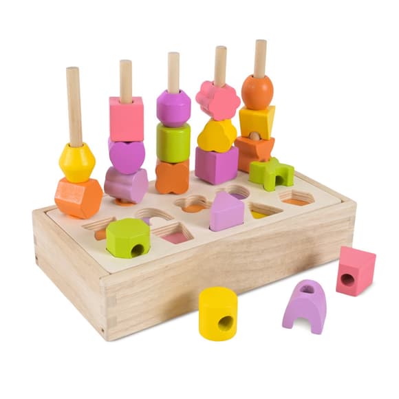 Дитяча дерев’яна іграшка "Пірамідка-сортер" C9407, 8 карток