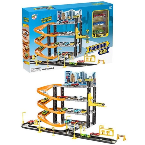 Детский игровой набор "Паркинг" P8199A-2, 4-х уровневый