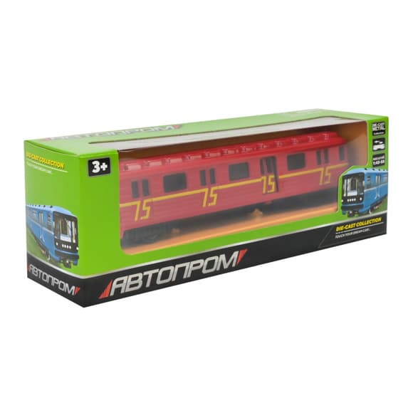 Детский игровой Вагон-метро 7875M(Red) масштаб 1:43