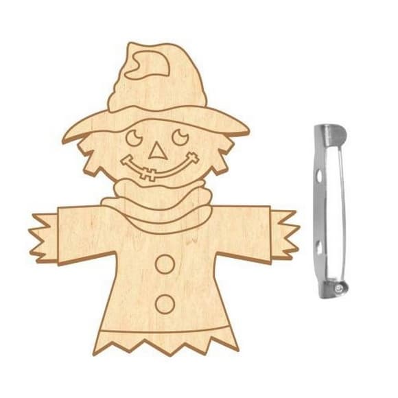 Заготовка брошки для розфарбовування "Міське опудало" FDZB-107