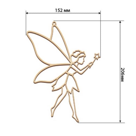 Набір для вітражного живопису за номерами "Фея" FDSGK-21
