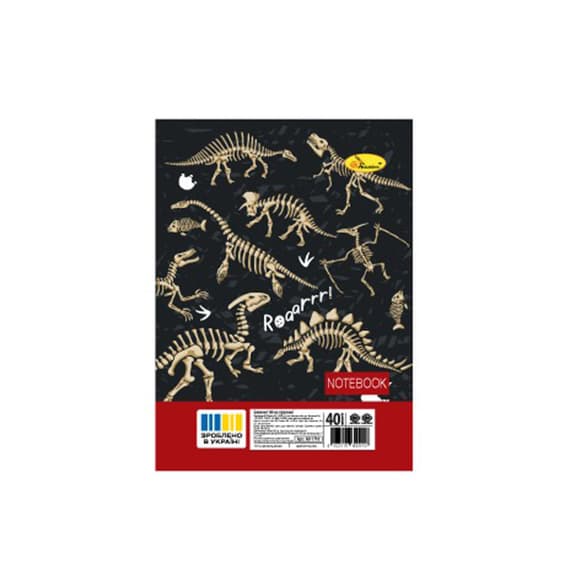 Блокнот А6 АП-1710-10, 40 аркушів, пружина збоку