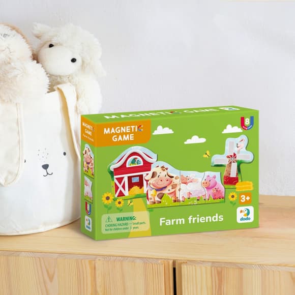 Дитяча магнітна гра "Друзі з ферми" 200255, 8 елементів
