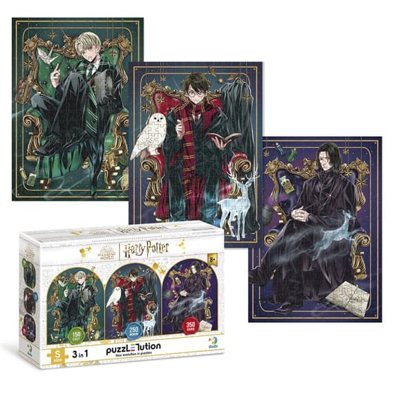 Дитячий пазл 3 в 1 "Династія чарівників" 200575 набір 4 в 1