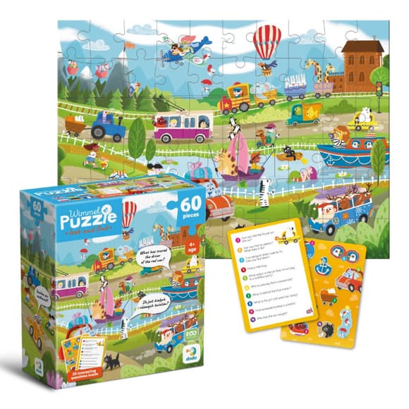 Дитячий віммельпазл "Диво-транспорт" 300660, 60 елементів