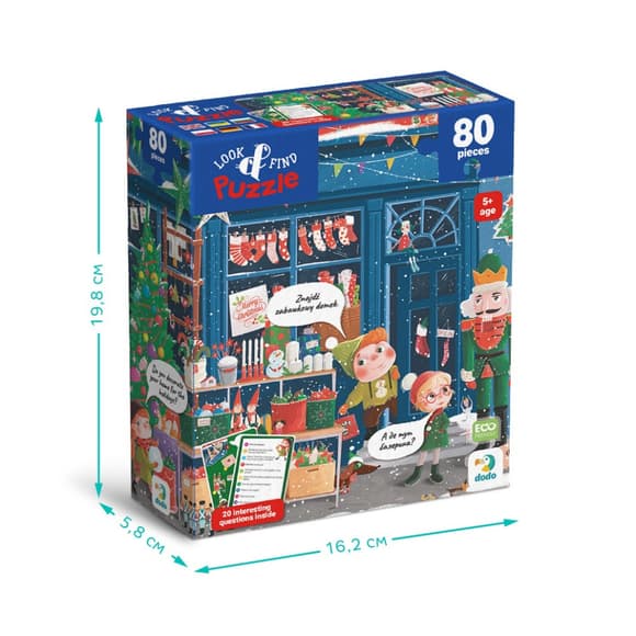 Детский пазл Ищи и находи "Зимние праздники" 300663, 80 элементов