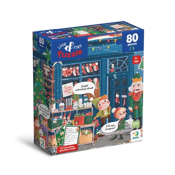 Детский пазл Ищи и находи "Зимние праздники" 300663, 80 элементов