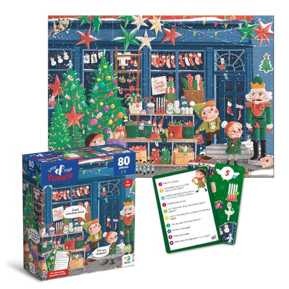 Детский пазл Ищи и находи "Зимние праздники" 300663, 80 элементов