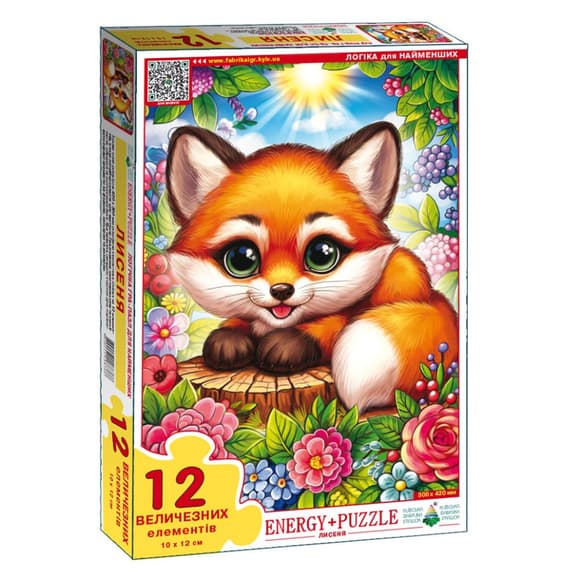Детская игра-пазл "Лисенок" Энергия Плюс 188366, 12 элементов