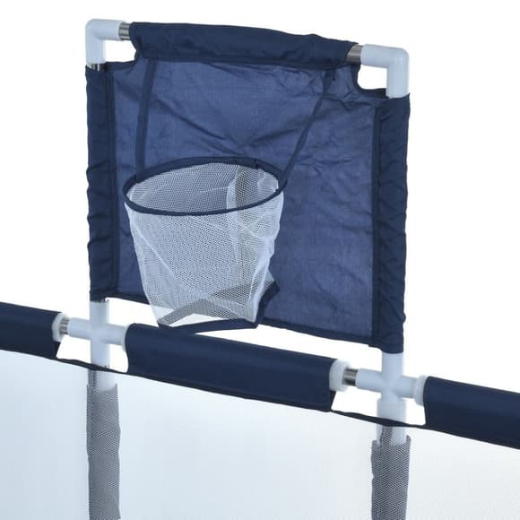 Дитяче ліжко-манеж MR 1338-BL, з баскетбольним кільцем