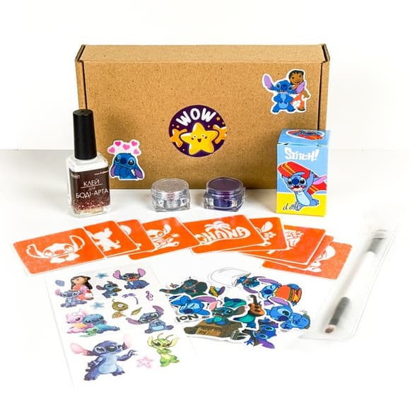 Набор для био-тату "Wow Box Стич" wow-box-stich-1 для 1 ребенка 