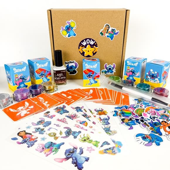Набор для био-тату "Wow Box Стич" wow-box-stich-5 для 5 детей