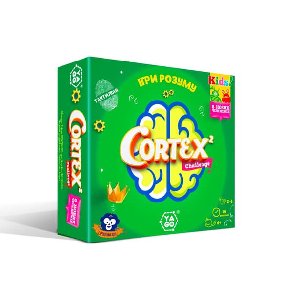 Карточная игра "Cortex 2 challenge Kids" YaGo 101007919, 90 карточек, 24 фишки очков