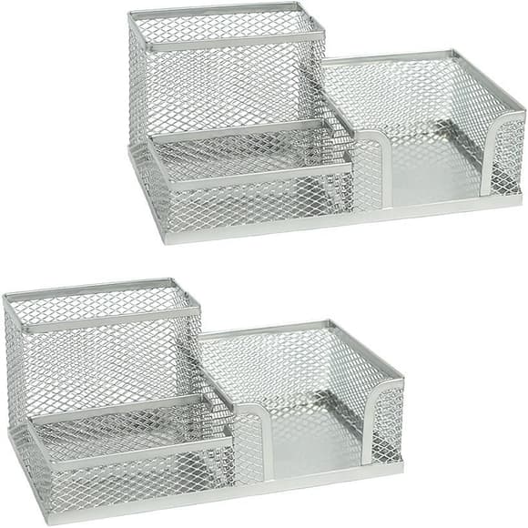 Органайзер настільний металевий "Сітка" 3689-S, 3 відділення