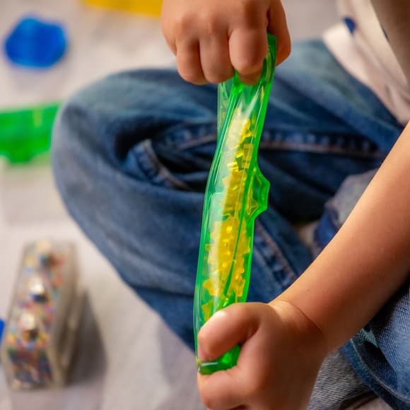 Детский сенсорный конструктор "Красочный трактор" Jelly Blox 932945, 12 деталей