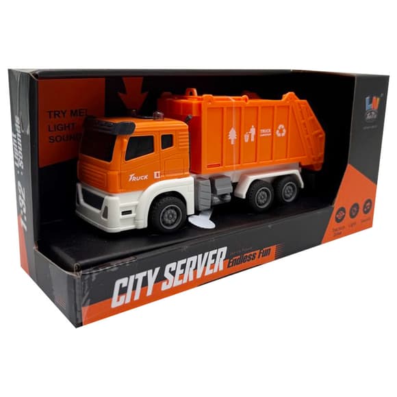 Детская игрушечная машинка "Муровоз" D-007AB(Orange) свет и звук