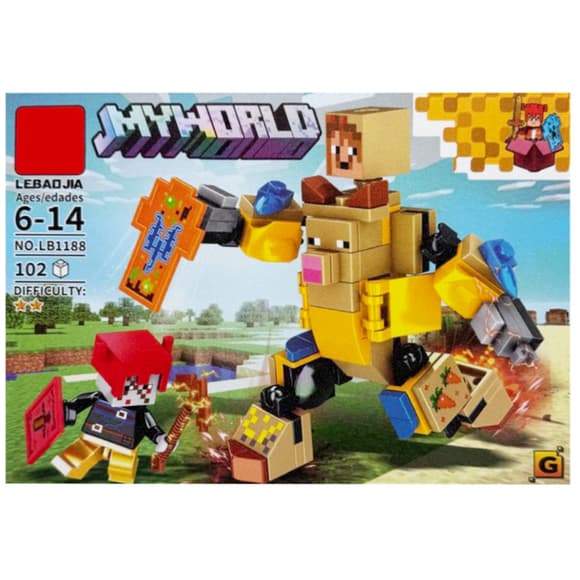 Детск ий конструктор "Minecraft" LB1188-G 102 детали