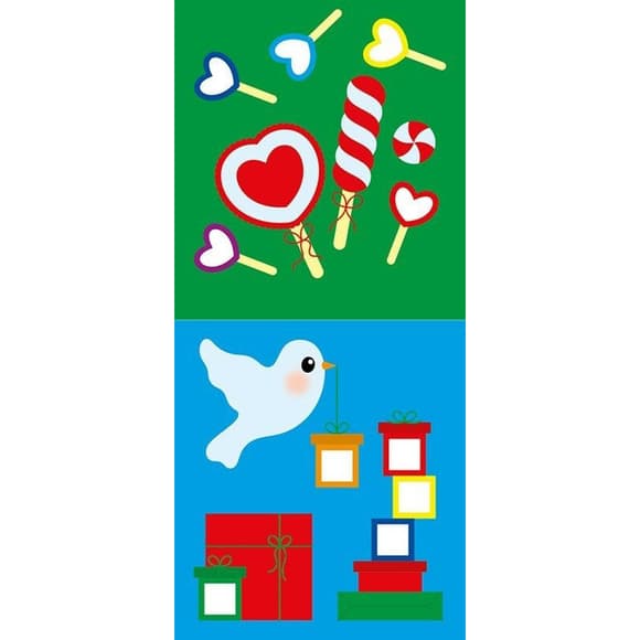 Мозаика из наклеек для малышей "Ёлка" 166067, 8 страниц