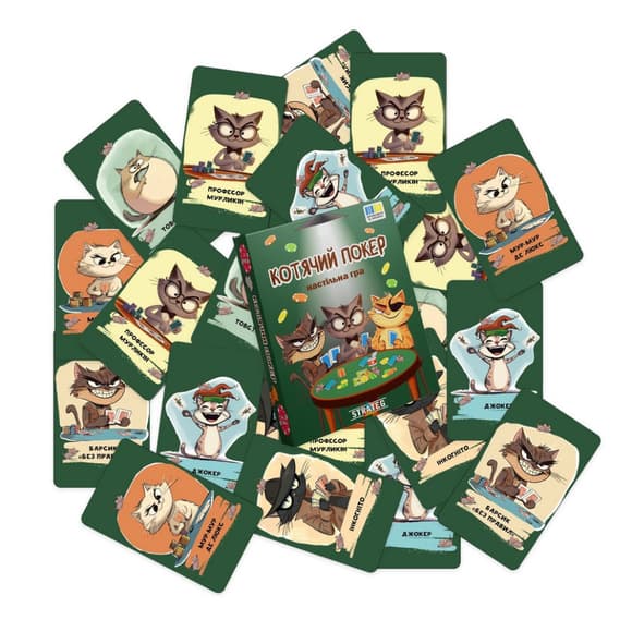 Настольная игра "Кошачий покер" 30940 инструкция, игральные карты