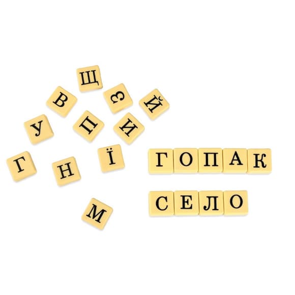 Настольная игра "Словогонка" 30824, 100 плиток с буквами