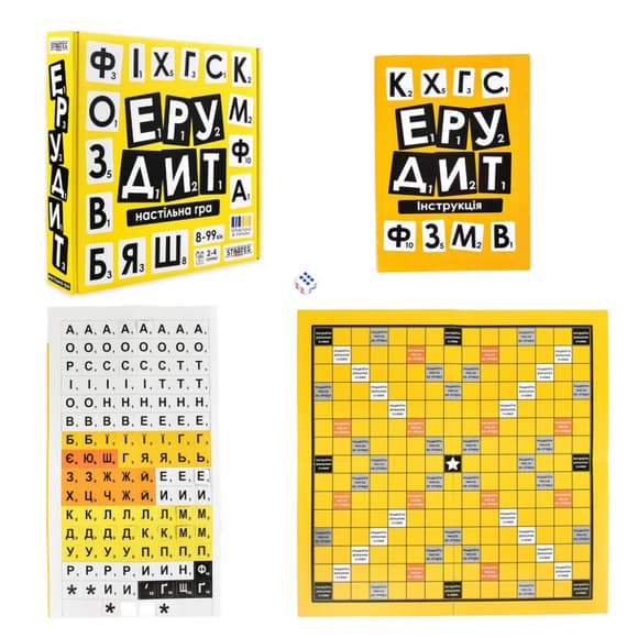 Настольная игра "Эрудит" 30619 на украинском языке