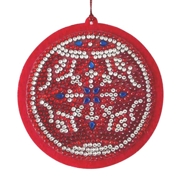 Набор для творчества со стразами "Праздничный шар" 178451, 10х10 см