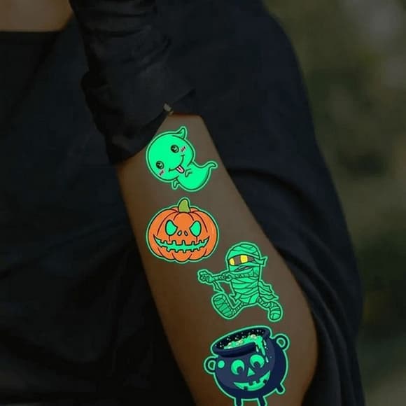 Набор временных тату "Halloween glow №2" kids-tatto-halloween-g2