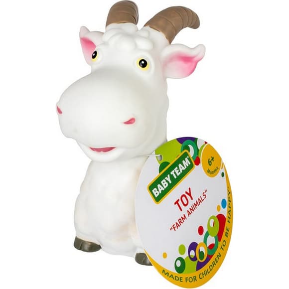 Детская игрушка для купания "Брызгающие животные фермы Козлик" 8753_козлик білий