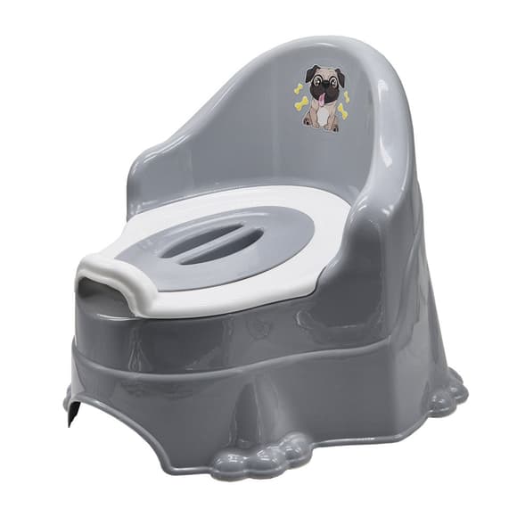 Горщик дитячий з кришкою 5163TXK(Grey) пластик, сірий